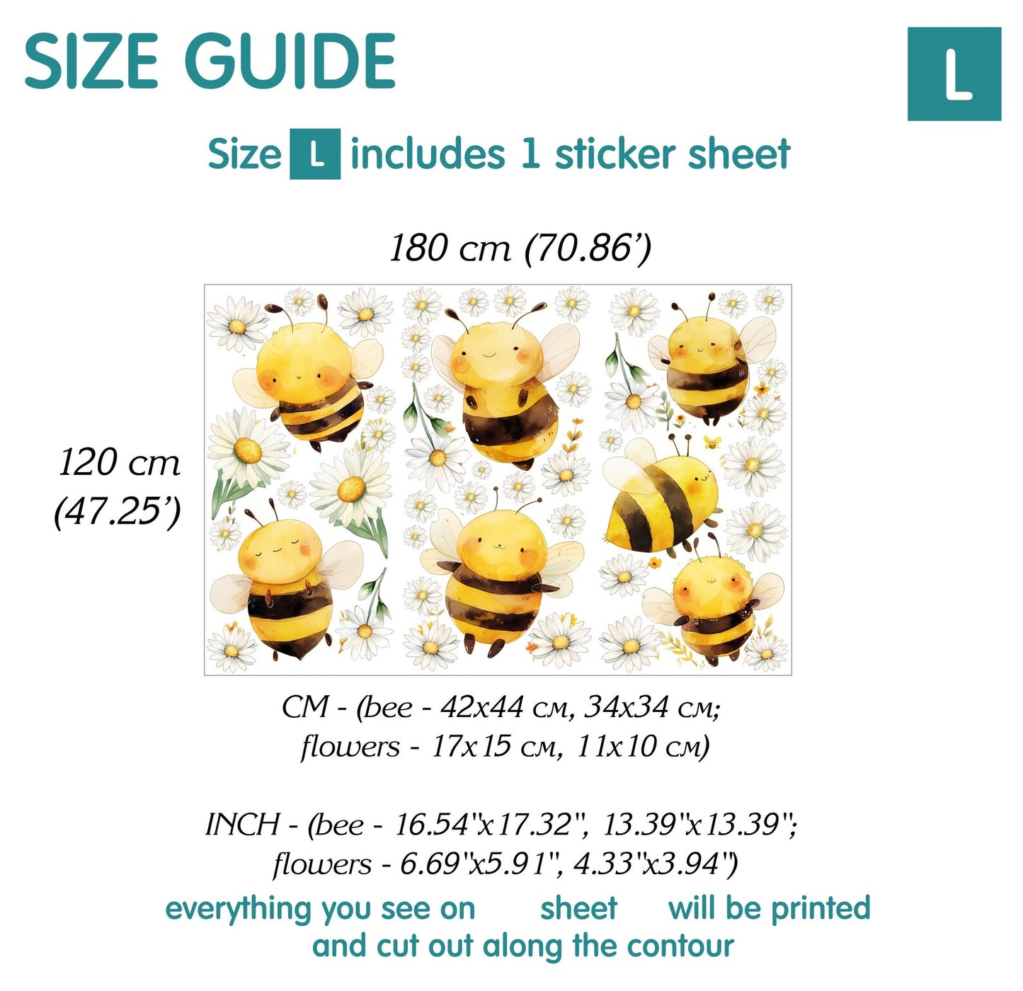 Bee Wall Decals