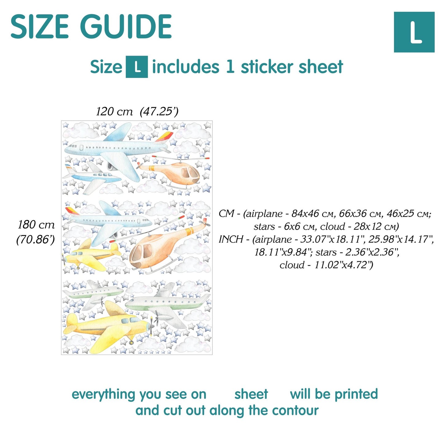 Airplane Wall Decals 1.26