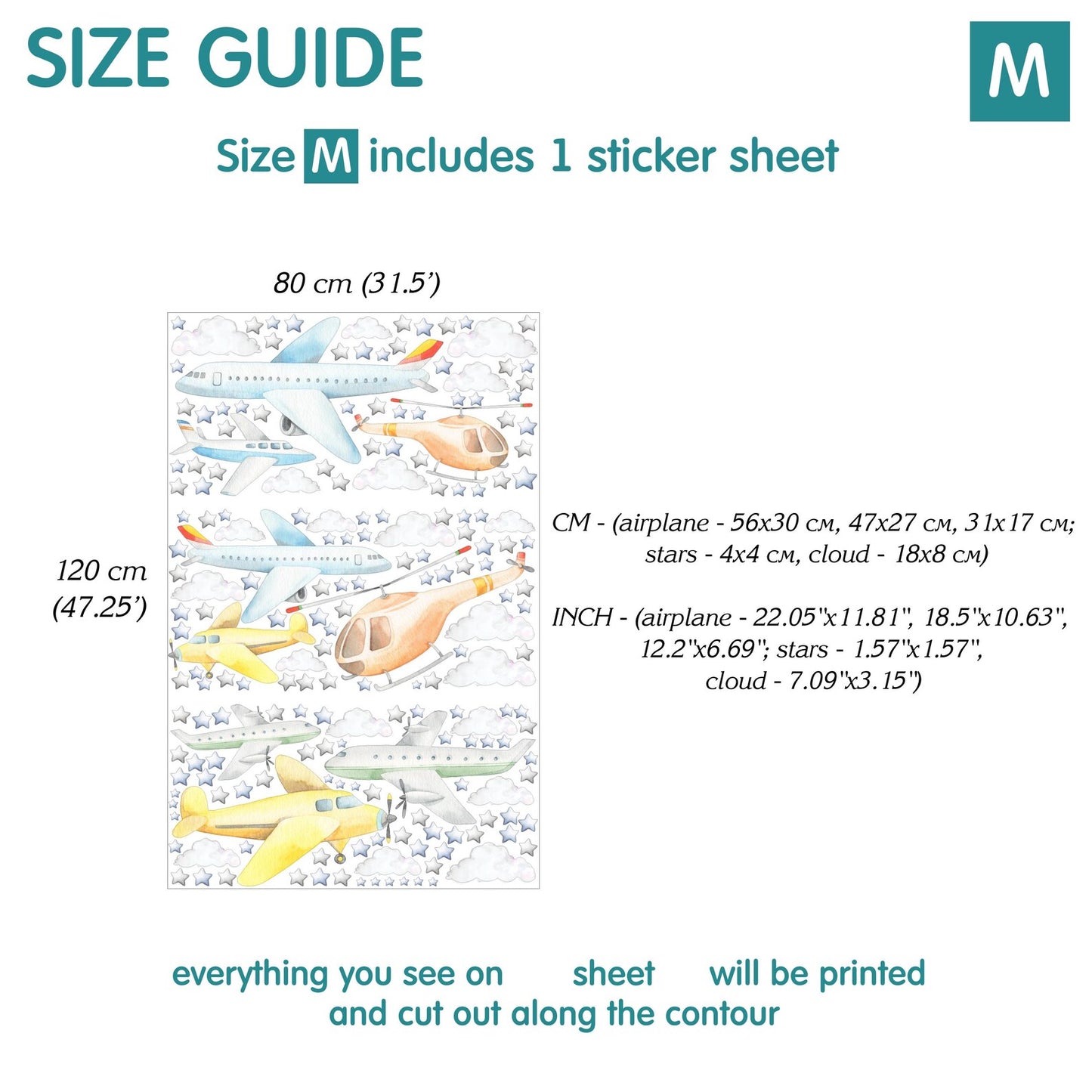Airplane Wall Decals 1.26