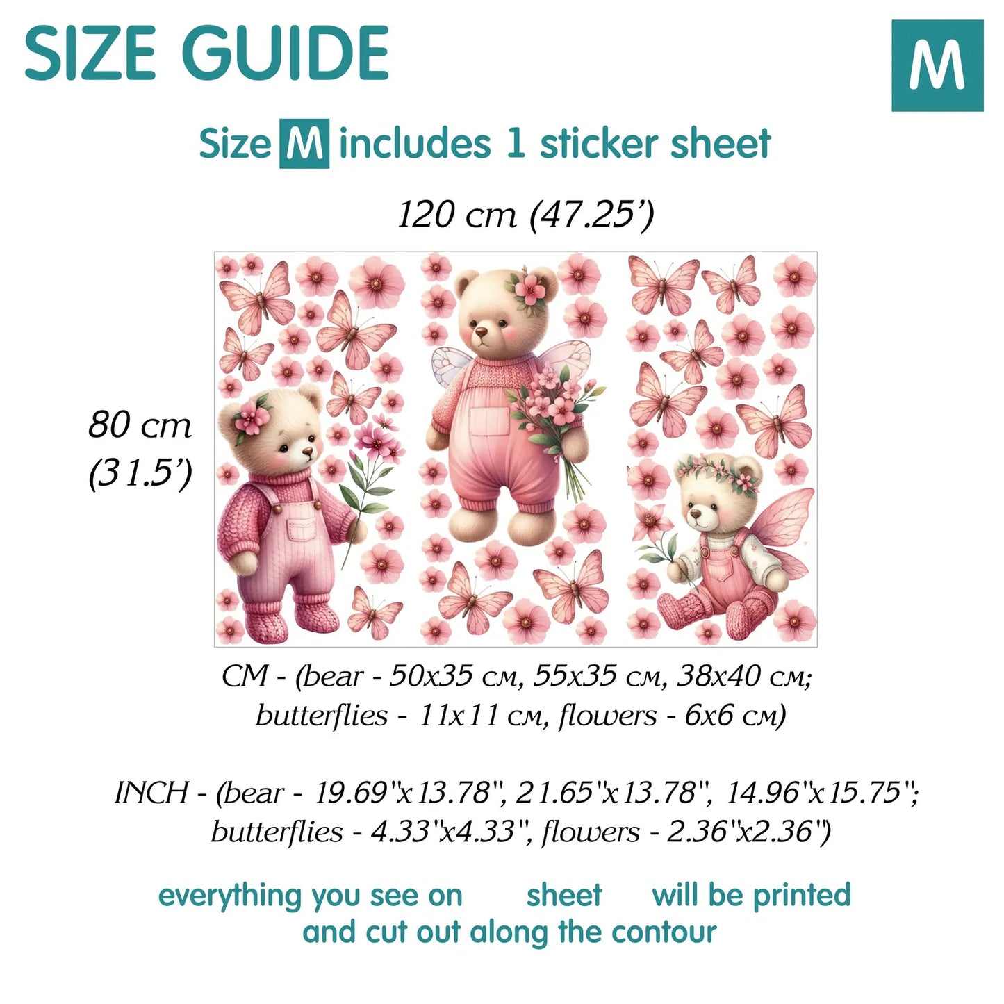 Bears Wall Decals 1.20