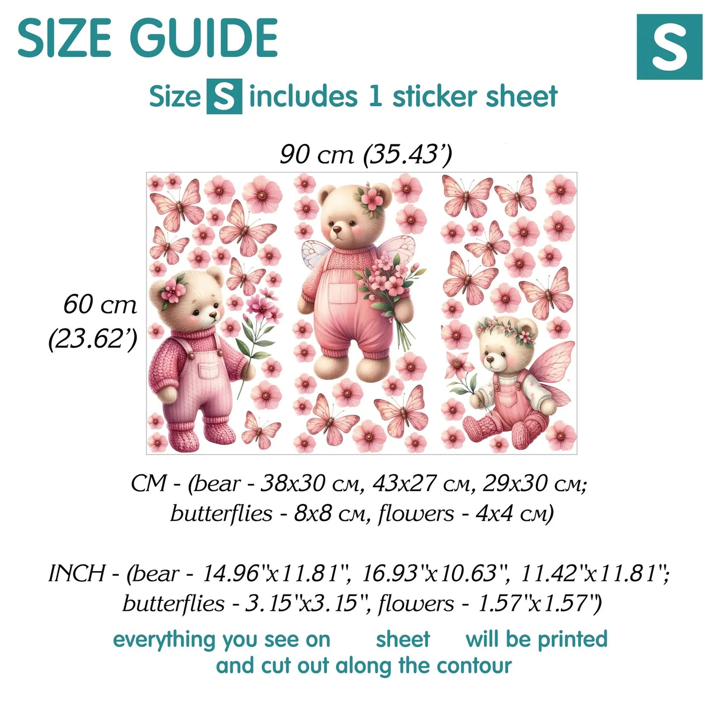 Bears Wall Decals 1.20