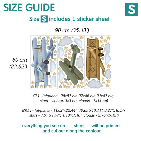 Airplane  Wall Decals 6.12