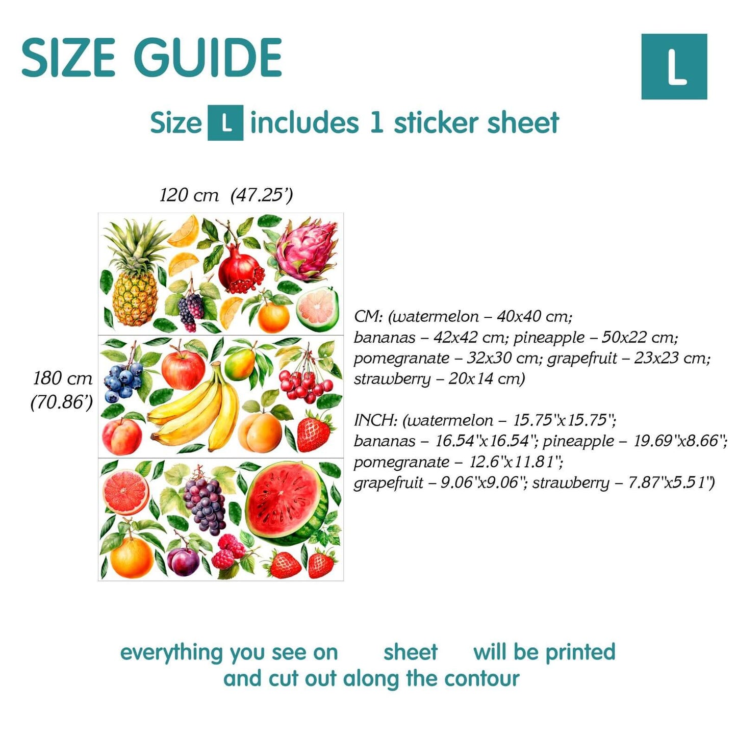 Fruit Wall Decals 3.0