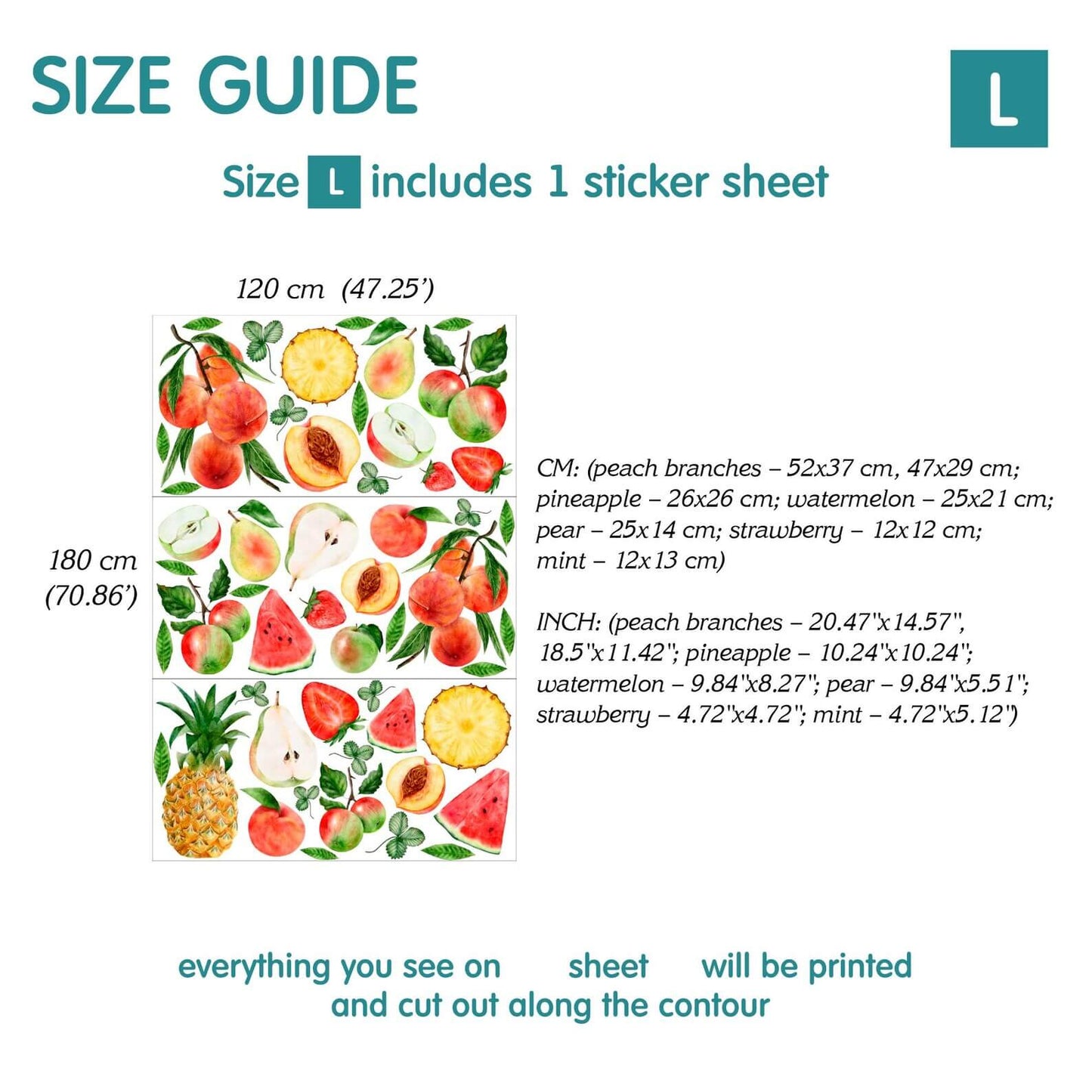 Fruit Wall Decals 2.0