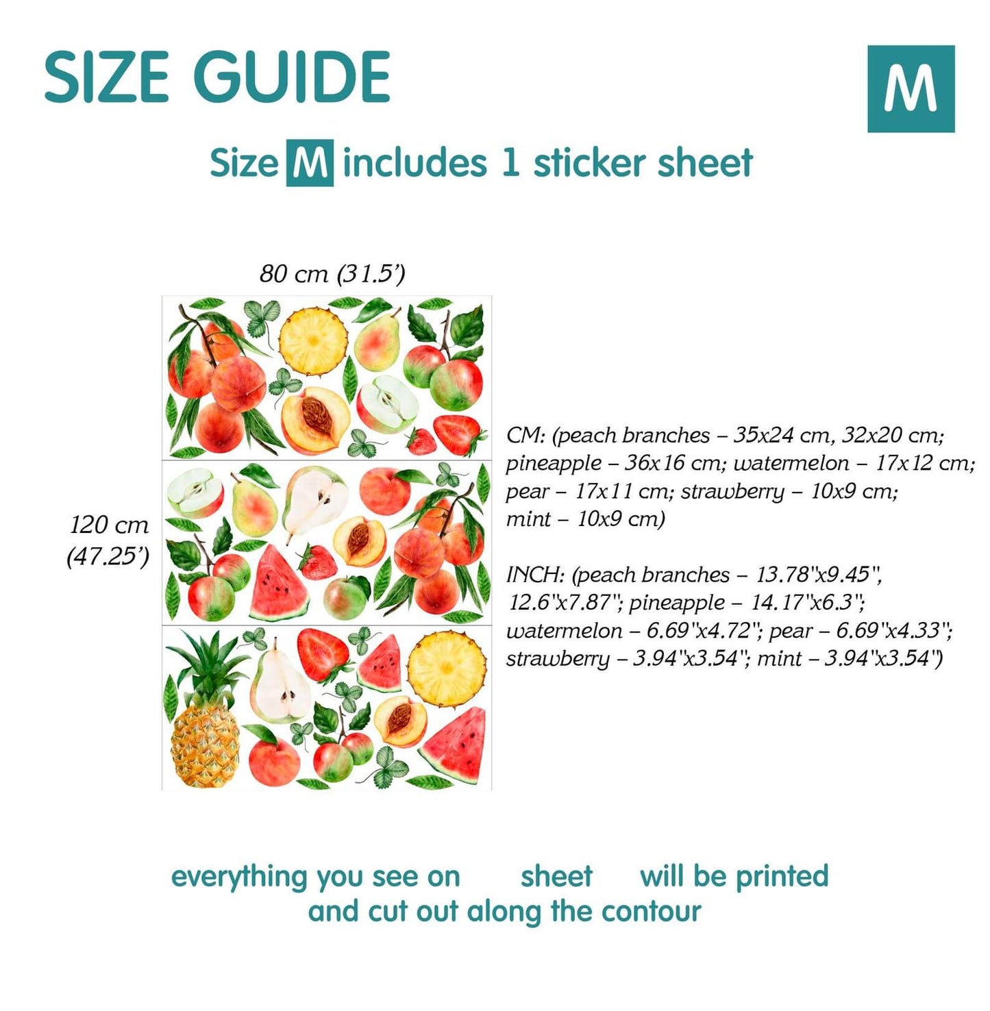 Fruit Wall Decals 2.0