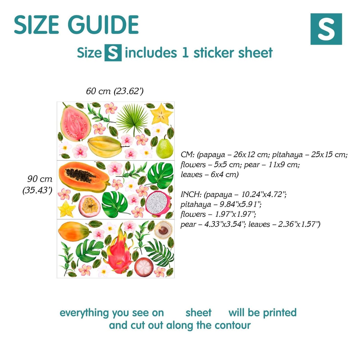 Fruit Wall Decals 4.0