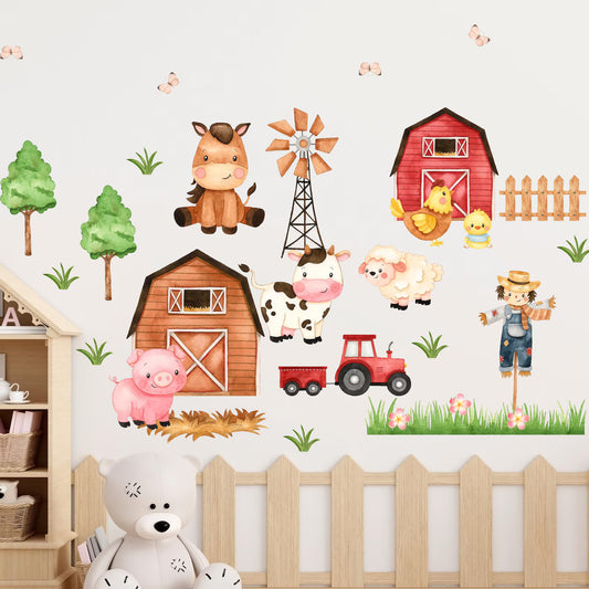 Farm Animal Wall Decals 2.11