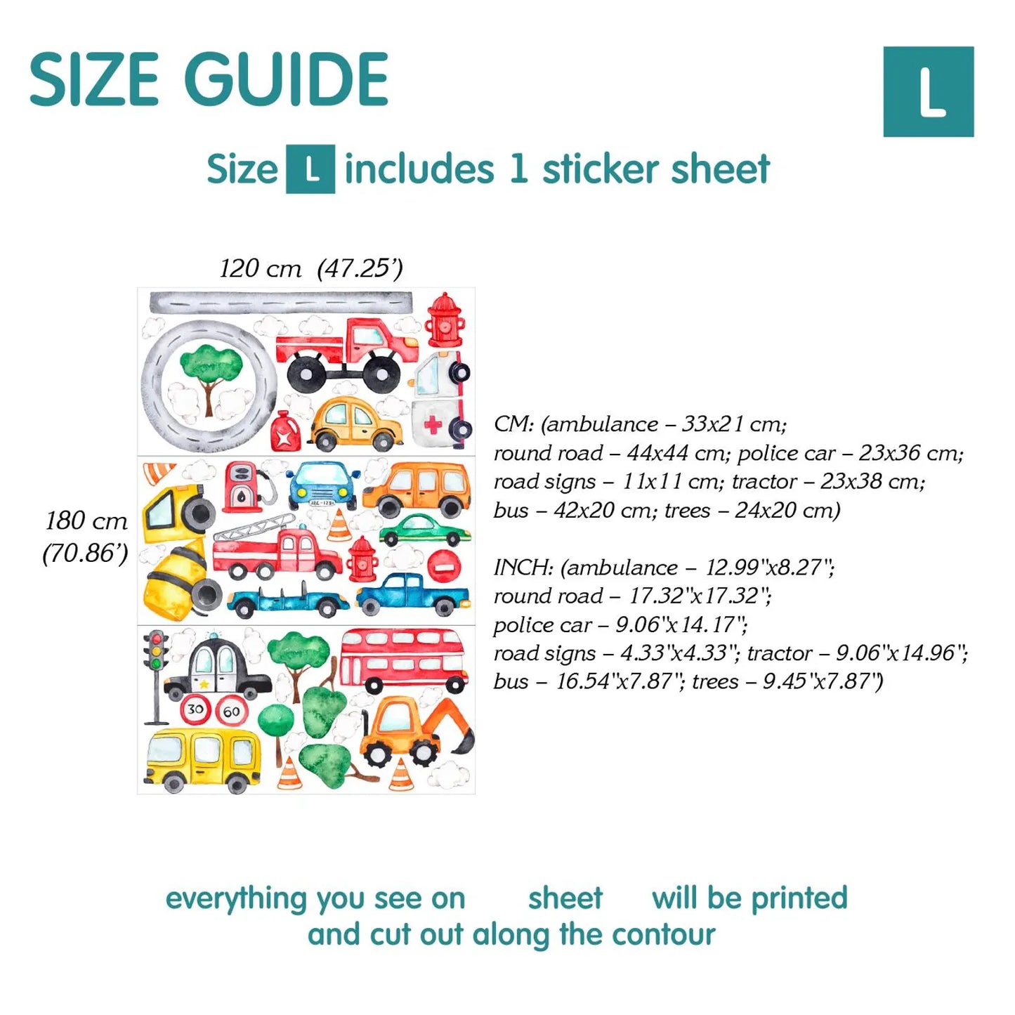Cars Wall decals 3.78