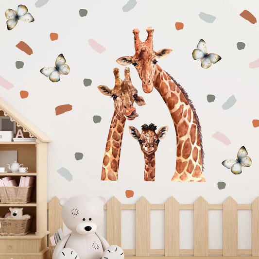 Giraffe Family Wall Decals 1.2