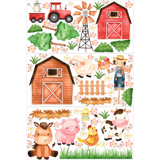 Farm Animal Wall Decals 2.11