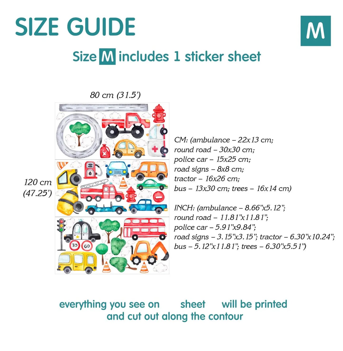 Cars Wall decals 3.78