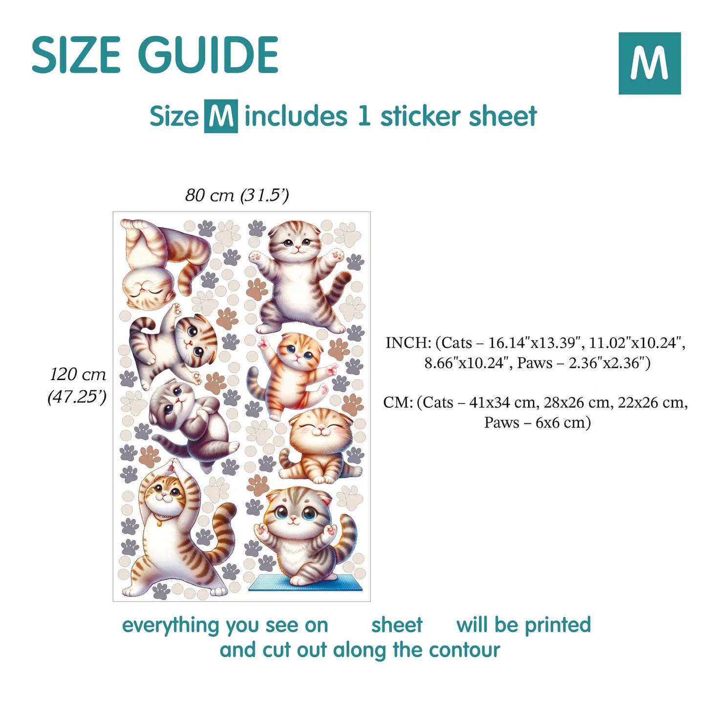 Cats Wall Decals 44.0