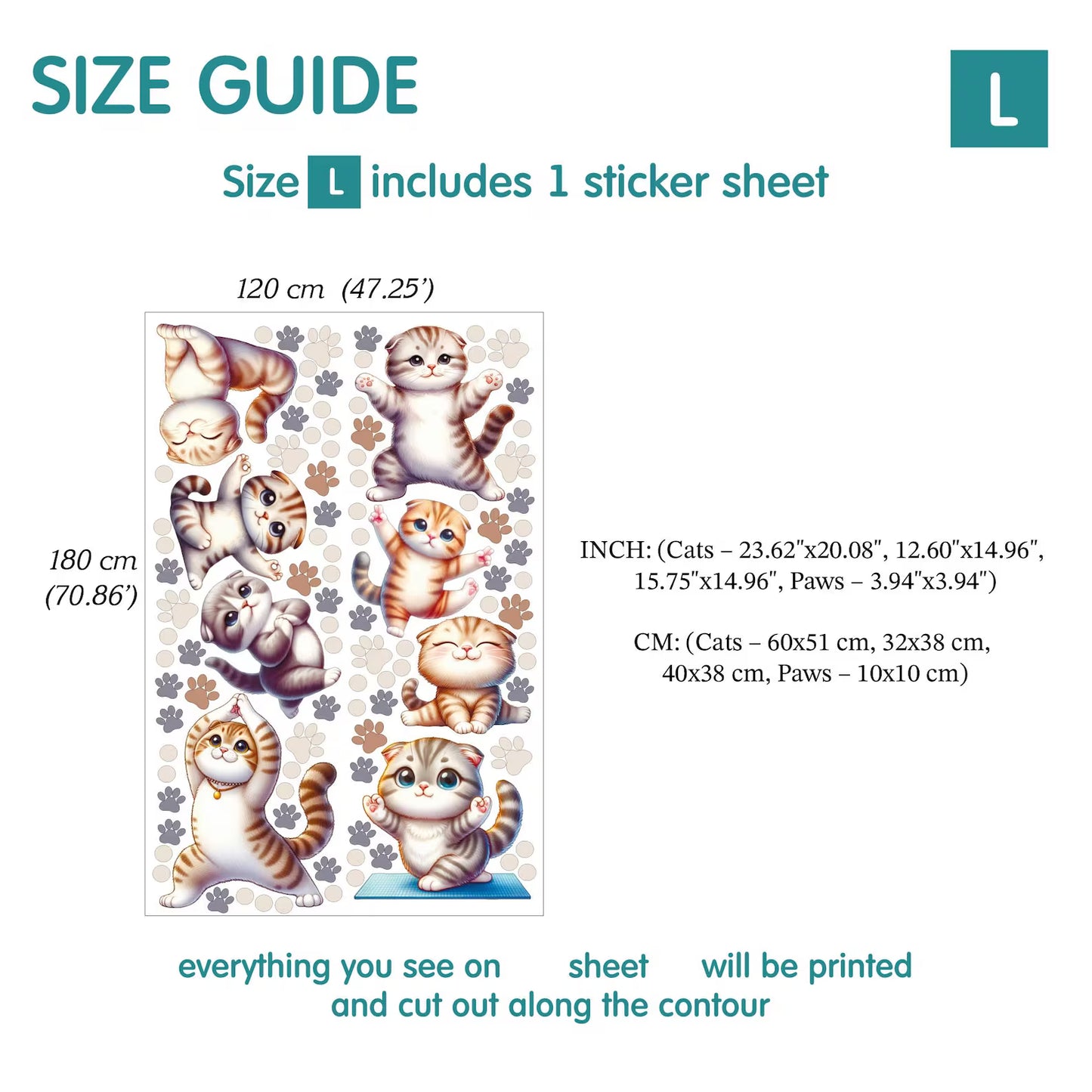 Cats Wall Decals 44.0