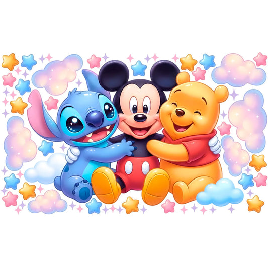 Winnie Pooh Stitch Wall Decal 1.3