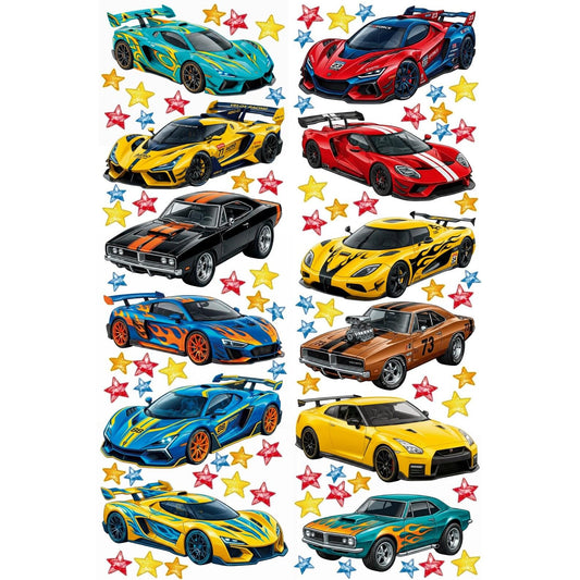 Race Car Wall Decal 5.11