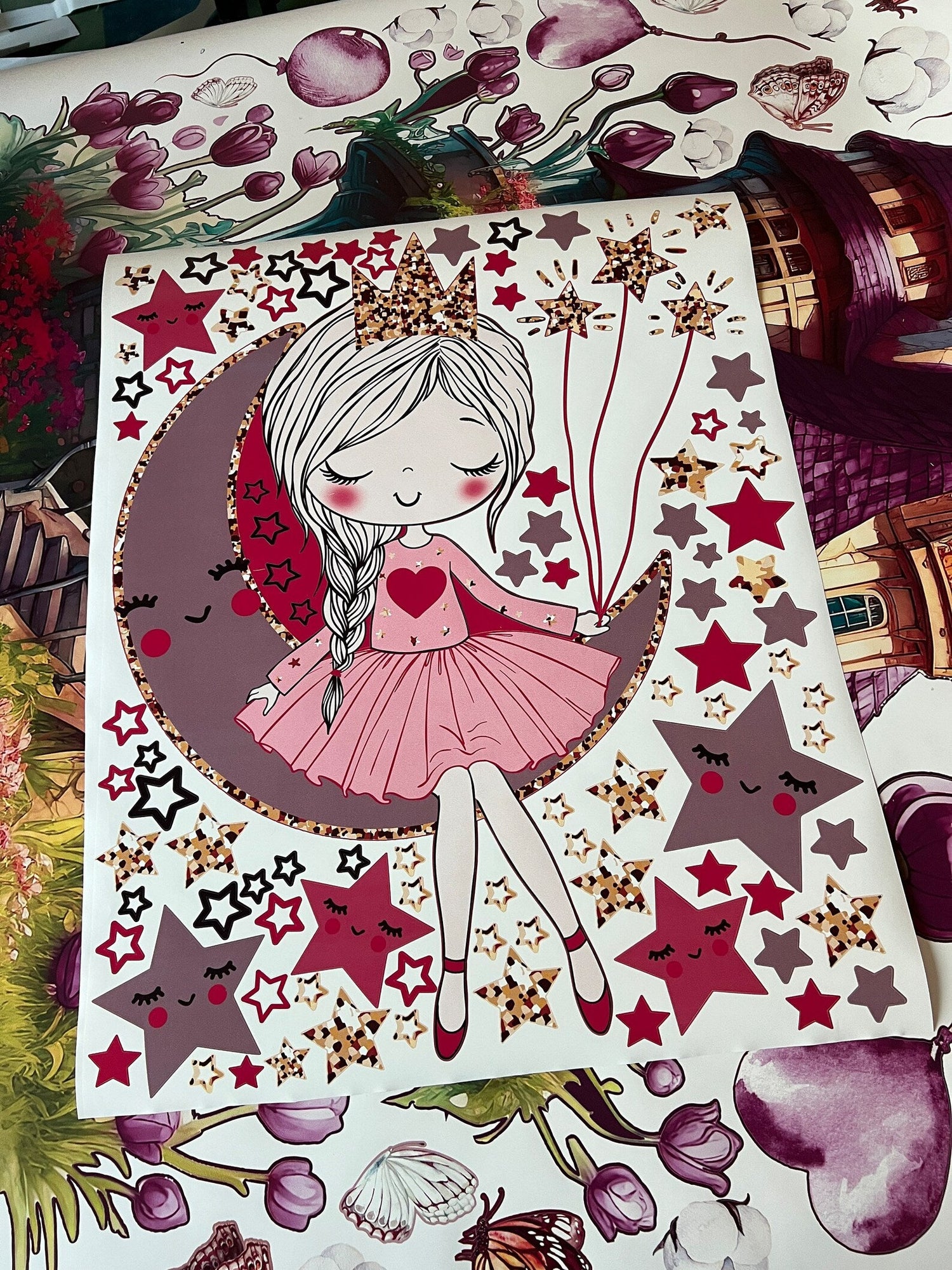 Unicorn Princess Wall Decals