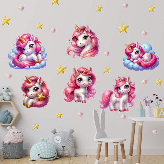 Unicorns Wall Decals 2.23