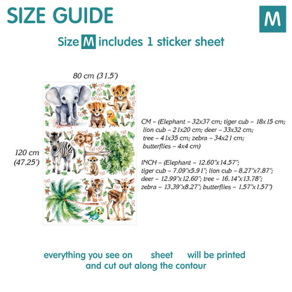 Savanna animals Wall Decals 4.0
