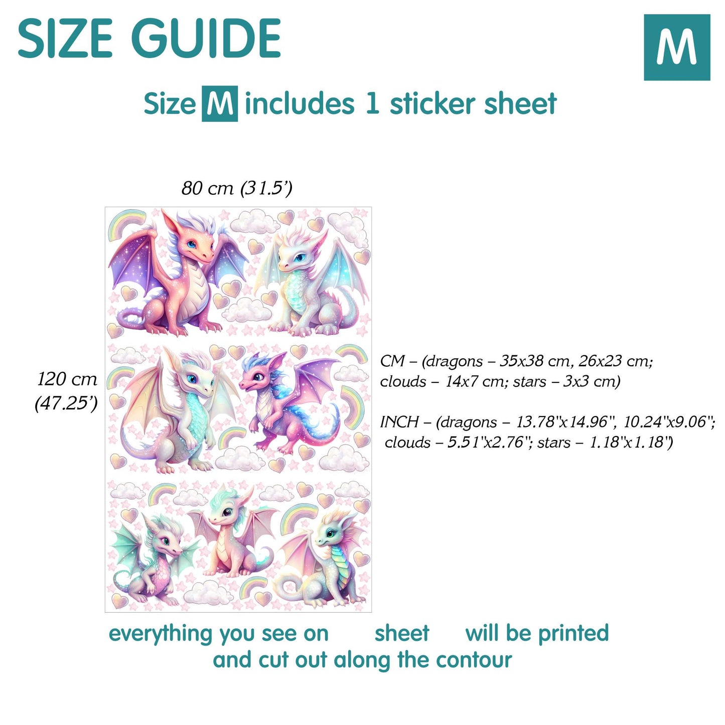 Dragons Wall Decals 2.20