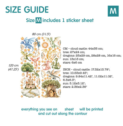 Dragons Wall decals 44.3