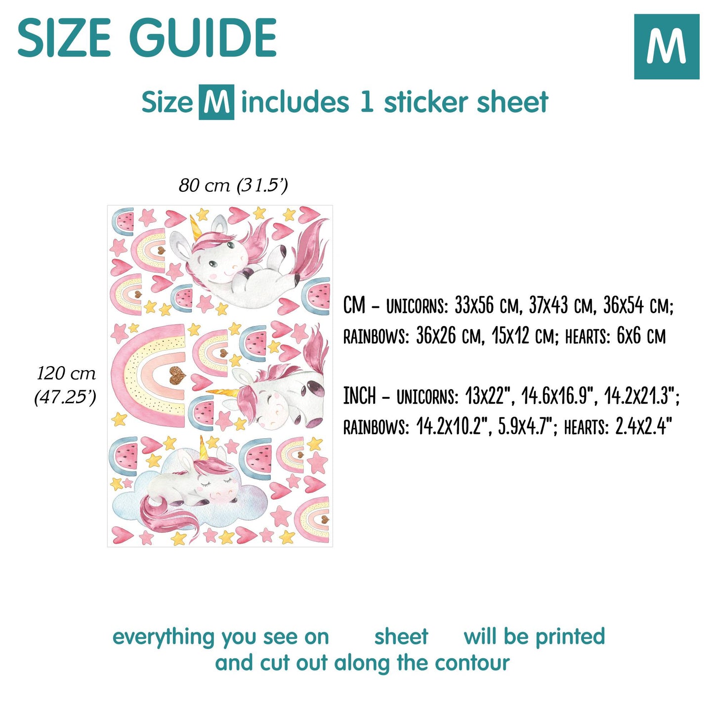 Unicorns Wall Decals 2.0