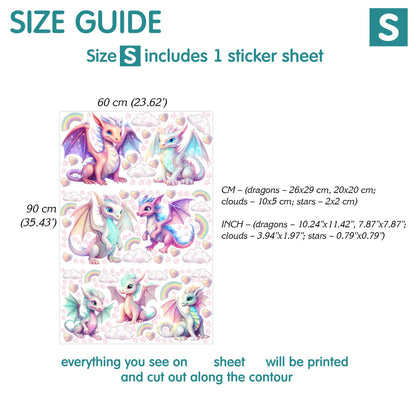 Dragons Wall Decals 2.20