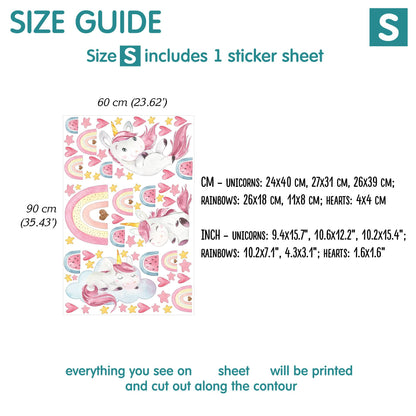 Unicorns Wall Decals 2.0