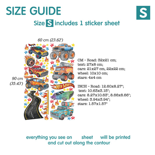 Cars Wall Decals 98.23