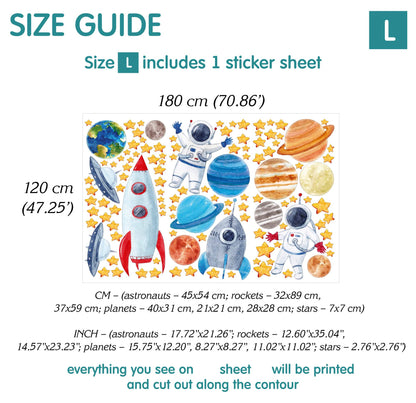 Space Wall Decals 2.0