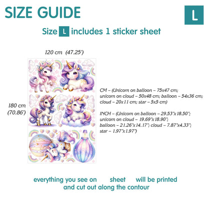 Unicorns Wall Decals 10.0