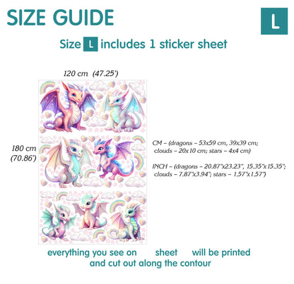 Dragons Wall Decals 2.20