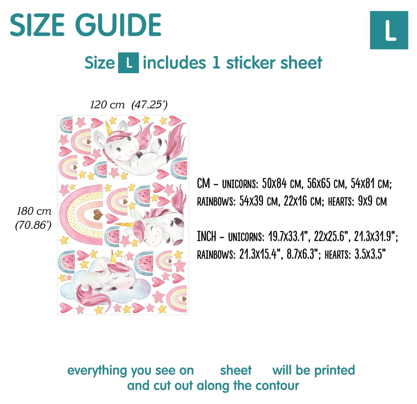 Unicorns Wall Decals 2.0