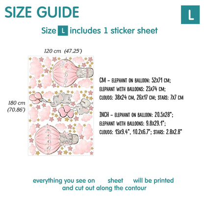 Elephants Wall decals