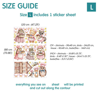 Bakery Animal Wall Decals