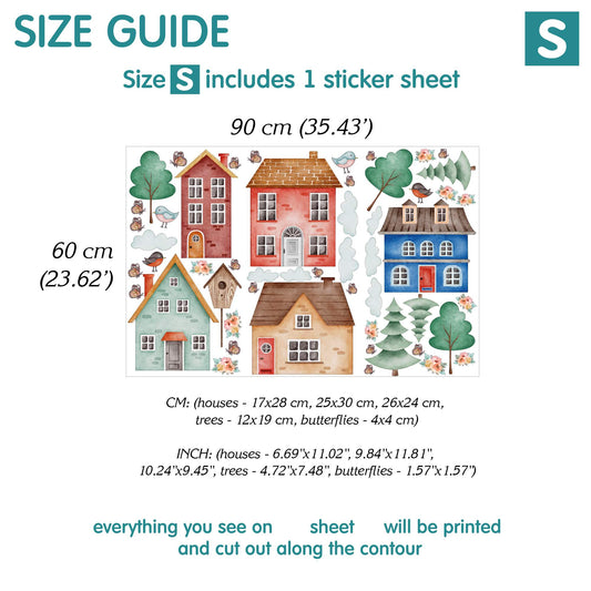 Houses Wall Decals