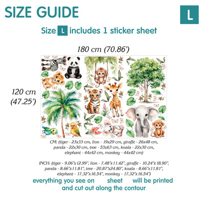 Savanna animals Wall Decals 3.0