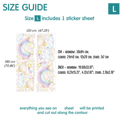 Rainbow Wall Decals