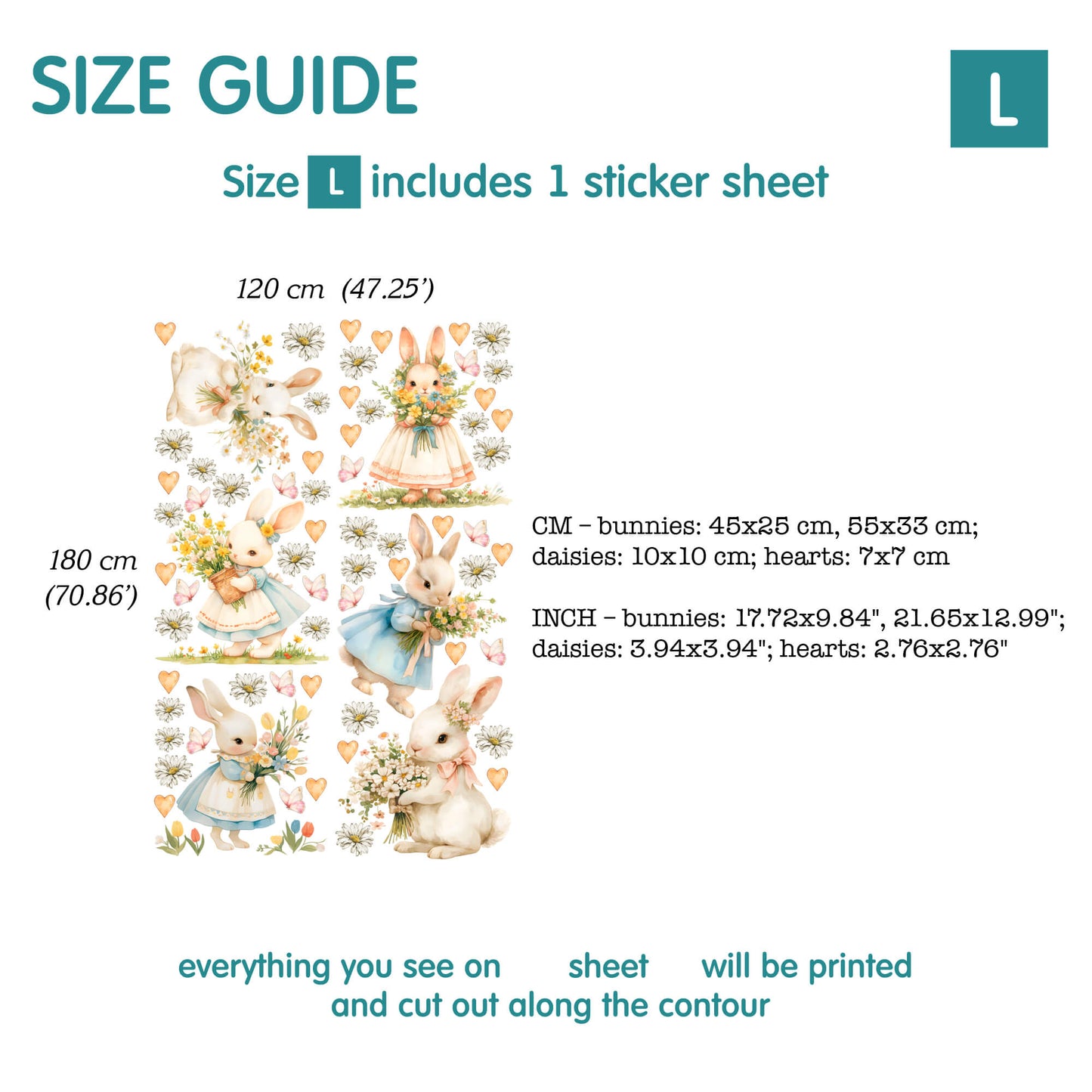 Bunnies Wall Decals 55.61