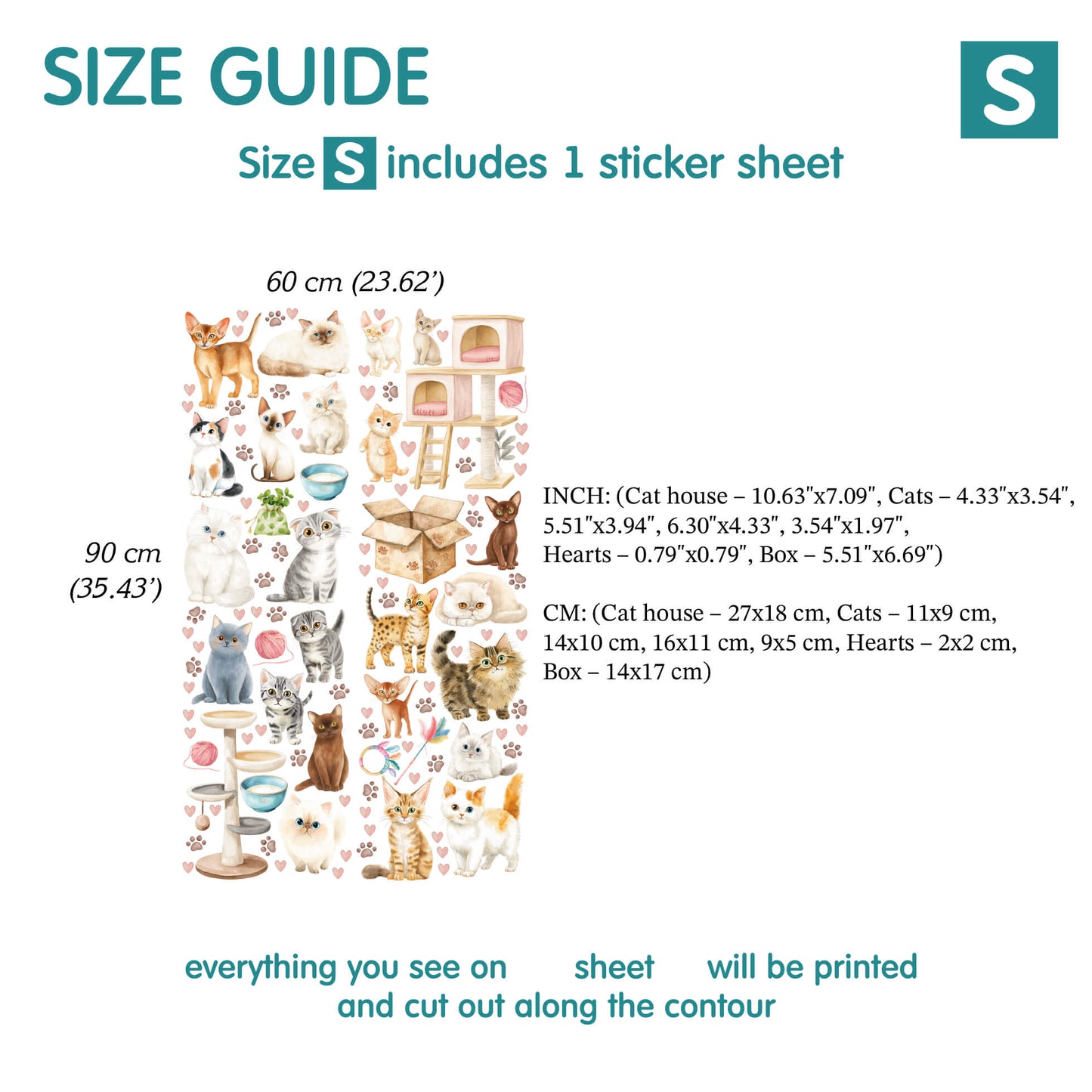 Cats Wall decals (19.11)