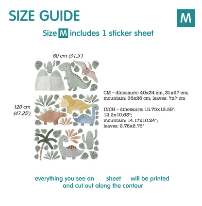 Dino Wall Decals 84.0