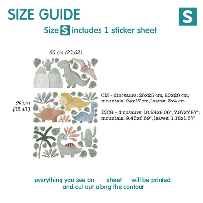 Dino Wall Decals 84.0