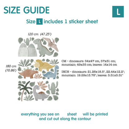 Dino Wall Decals 84.0