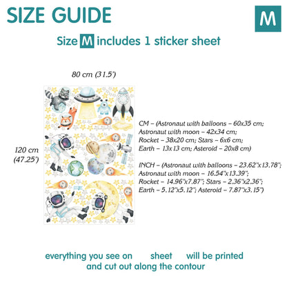 Space Wall Decals 7.0