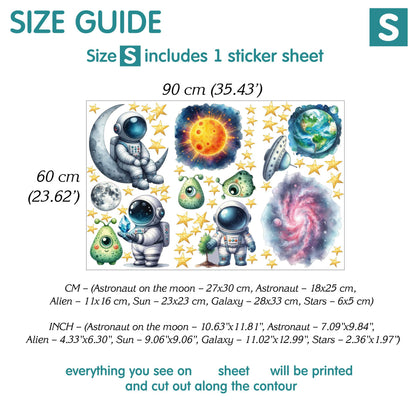 Space Wall Decals 2.0