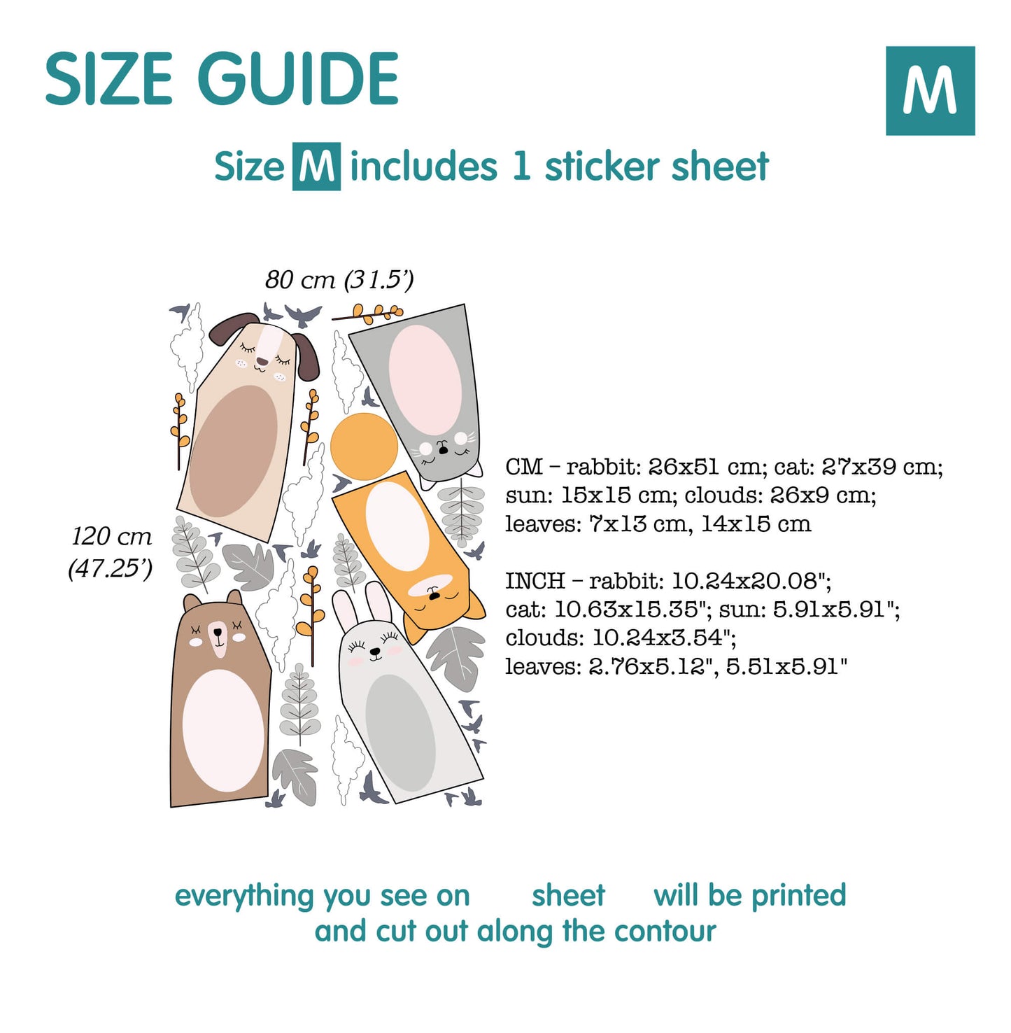 Animals Wall decals 9.6