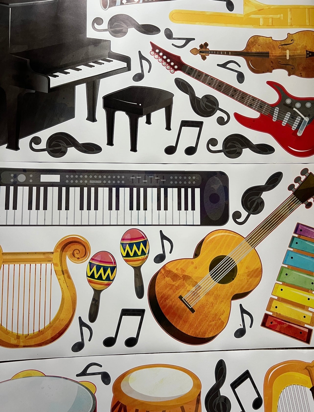 Musical Instruments Wall Decals
