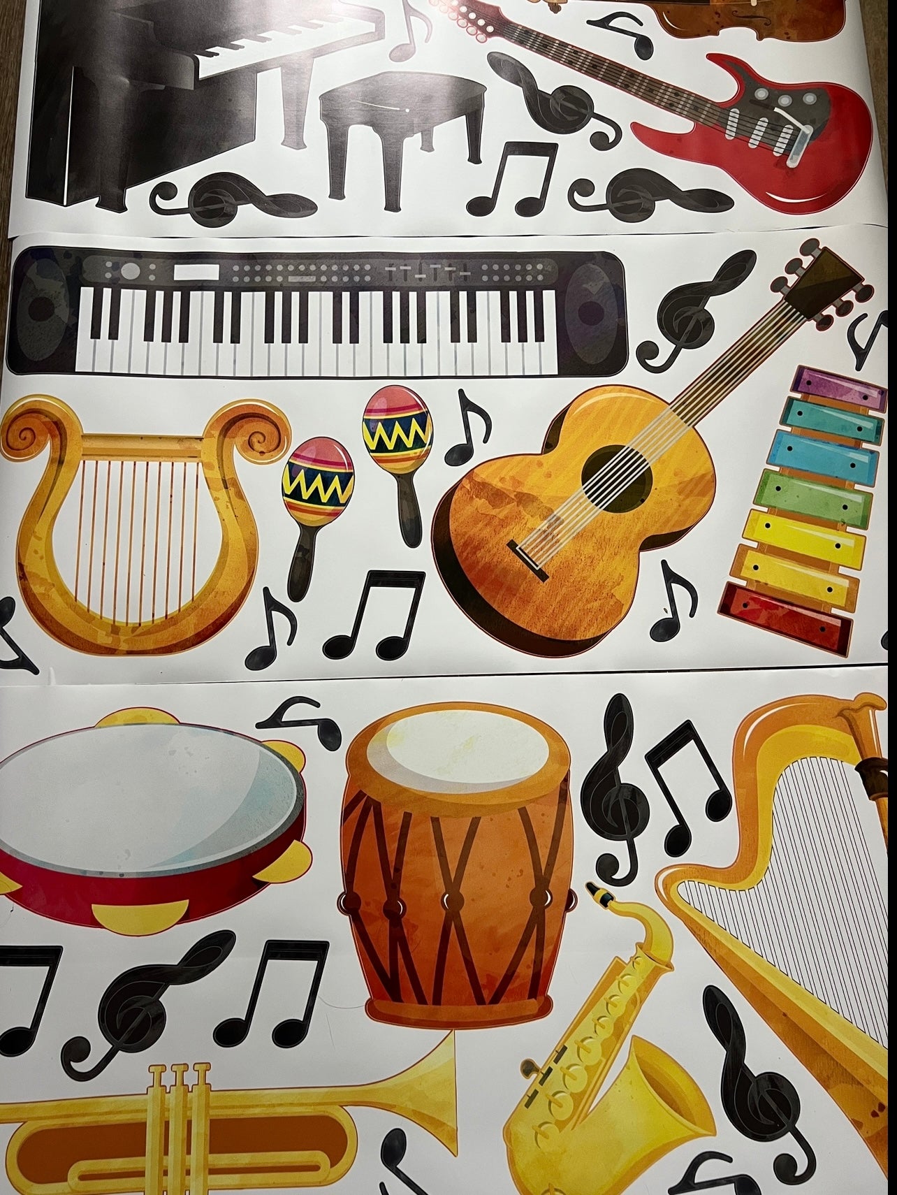 Musical Instruments Wall Decals
