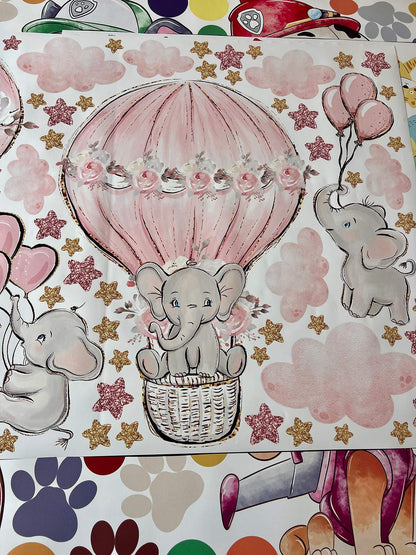 Elephants Wall decals