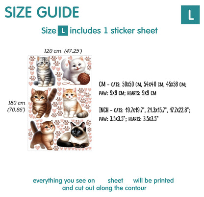 Cats Wall Decals 3.0