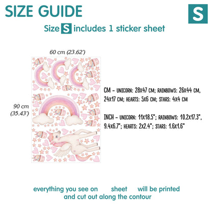Unicorns Wall Decals 3.0